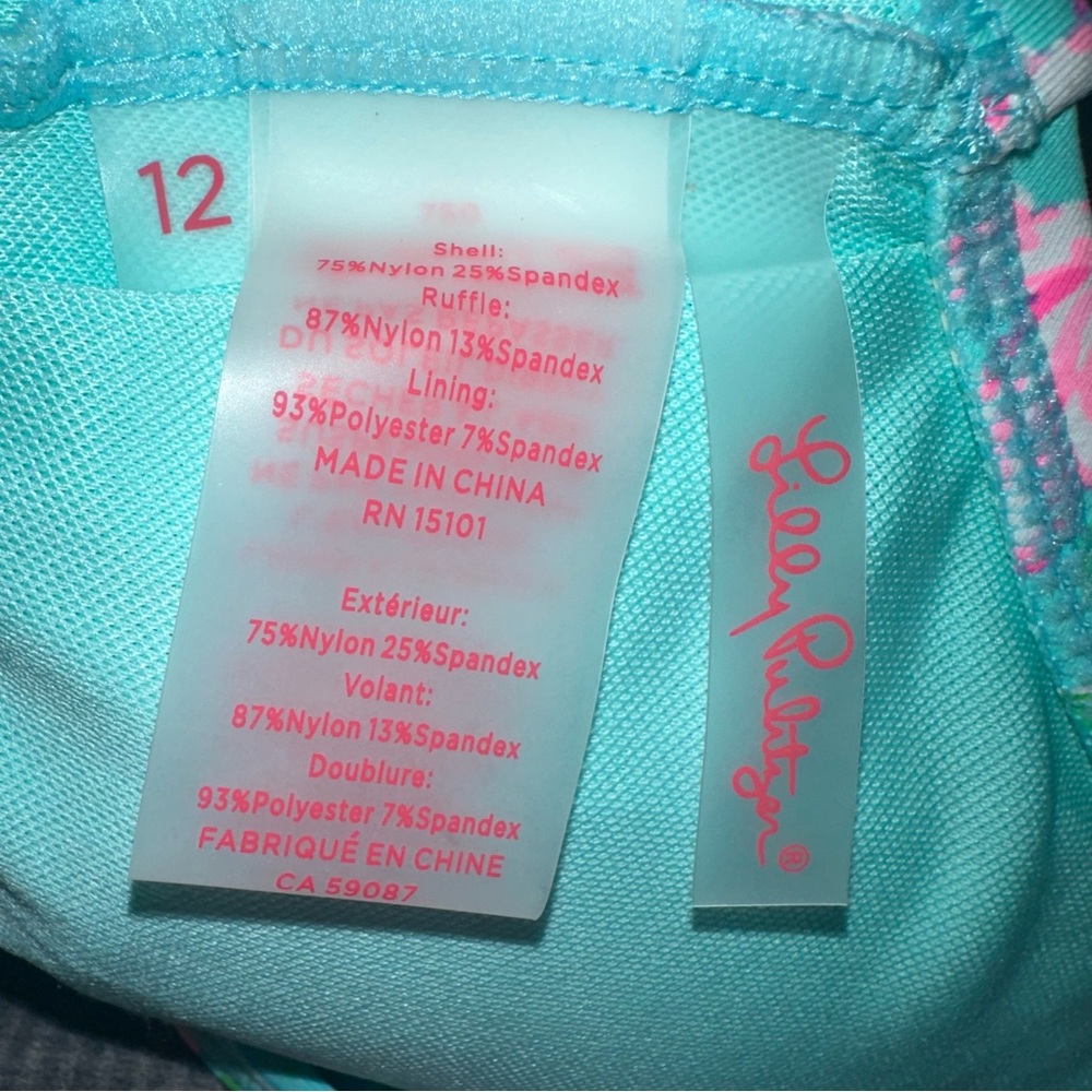 Lilly Pulitzer Surf Blue So Shellegant Suria Bikini Top - Picture 7 of 8